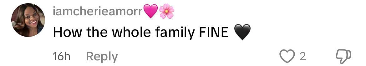 A TikTok user calls the Sanders family fine